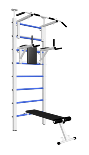 Шведская стенка Sv Sport враспор (Турник стандарт/Брусья/Скамья) В705 (275-295 см)