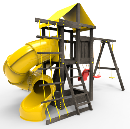 Детская площадка Пикник "Блэк" с винтовой трубой