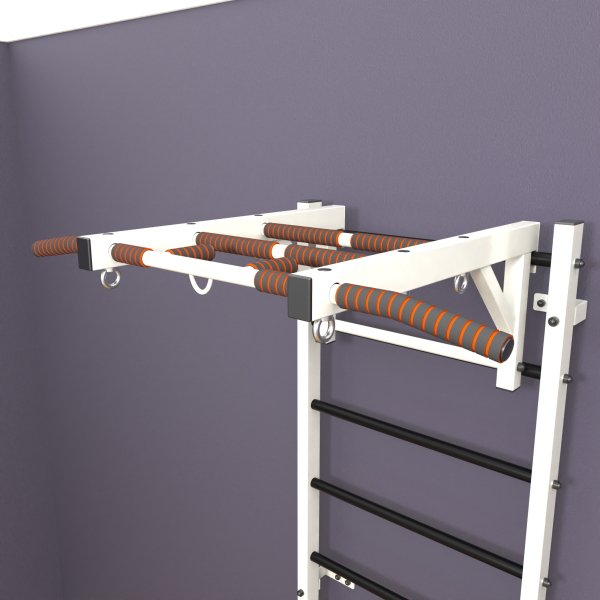 картинка Шведская стенка «LittleSport» White Long черные ступени от магазина Лазалка