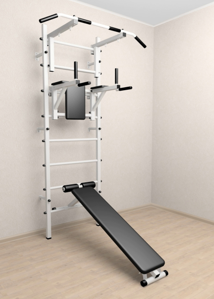 Шведская стенка Sv Sport 505 (Турник стандарт/Брусья/Скамья)