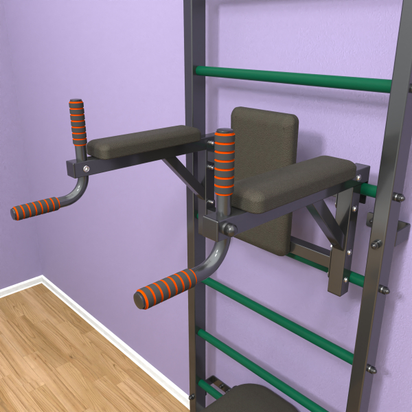 Шведская стенка «LittleSport» Graphite Long 3.0 зеленые ступени