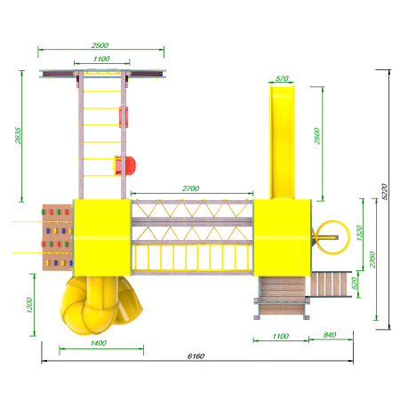 Детская площадка Пикник «Лила» Кракен Компакт