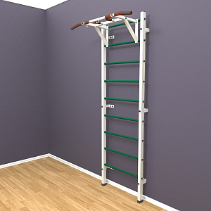 Шведская стенка "LittleSport" Pull-Up (белый*зеленый)