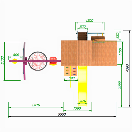 Детская площадка Пикник "Лила Д" Бонса