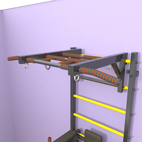 картинка Шведская стенка "LittleSport" Long 3.0 (черный*желтый) от магазина Лазалка