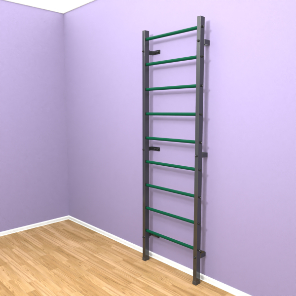 Шведская стенка "LittleSport" (черный*зеленый)