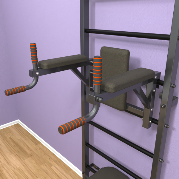 картинка Шведская стенка «LittleSport» Graphite Pull-Up 3.0 черные ступени от магазина Лазалка