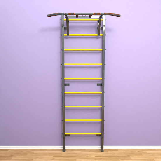 картинка Шведская стенка "LittleSport" Pull-Up (черный*желтый) от магазина Лазалка